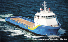 a large offshore supply vessel (OSV), operated for offshore oil and gas support