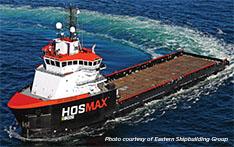 a large offshore supply vessel (OSV), used to support offshore oil and gas operations