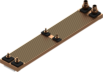 A close-up of the Fernstrum™ GRIDCOOLER® Keel showing the multi-pass design
